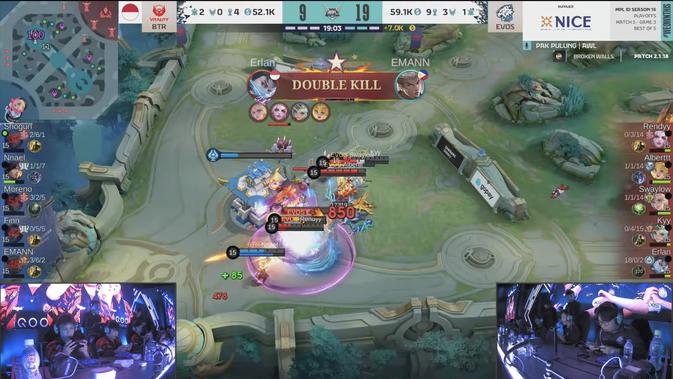 Hasil Playoff MPL ID S16 31 Oktober: Evos Menang 3-0, Bigetron Vitality Tersingkir