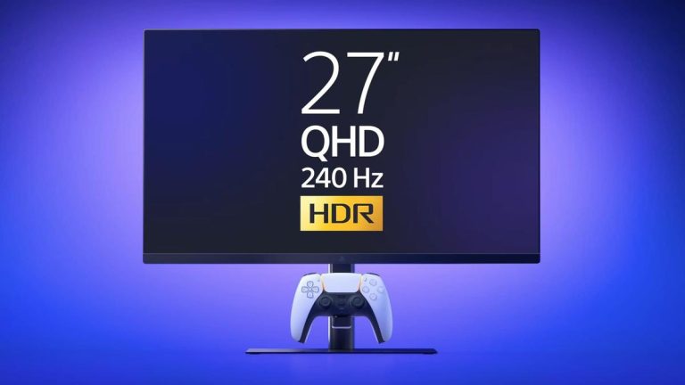 Monitor 27 Inci 240Hz untuk PlayStation dengan Pengait Charger DualSense